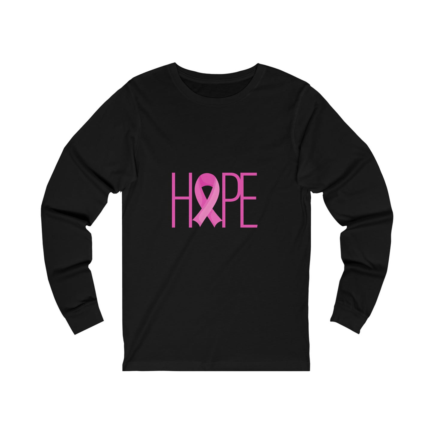 Breast Cancer Hope Unisex Jersey Long Sleeve Tee