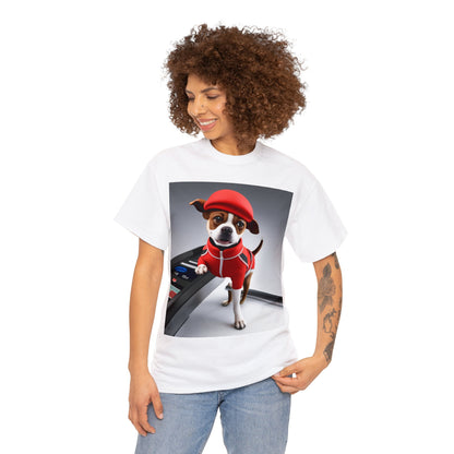 Red dog jogger Unisex Heavy Cotton Tee