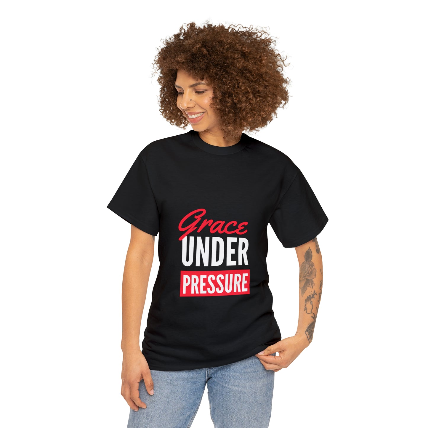 Grace Under Pressure Unisex Heavy Cotton Tee