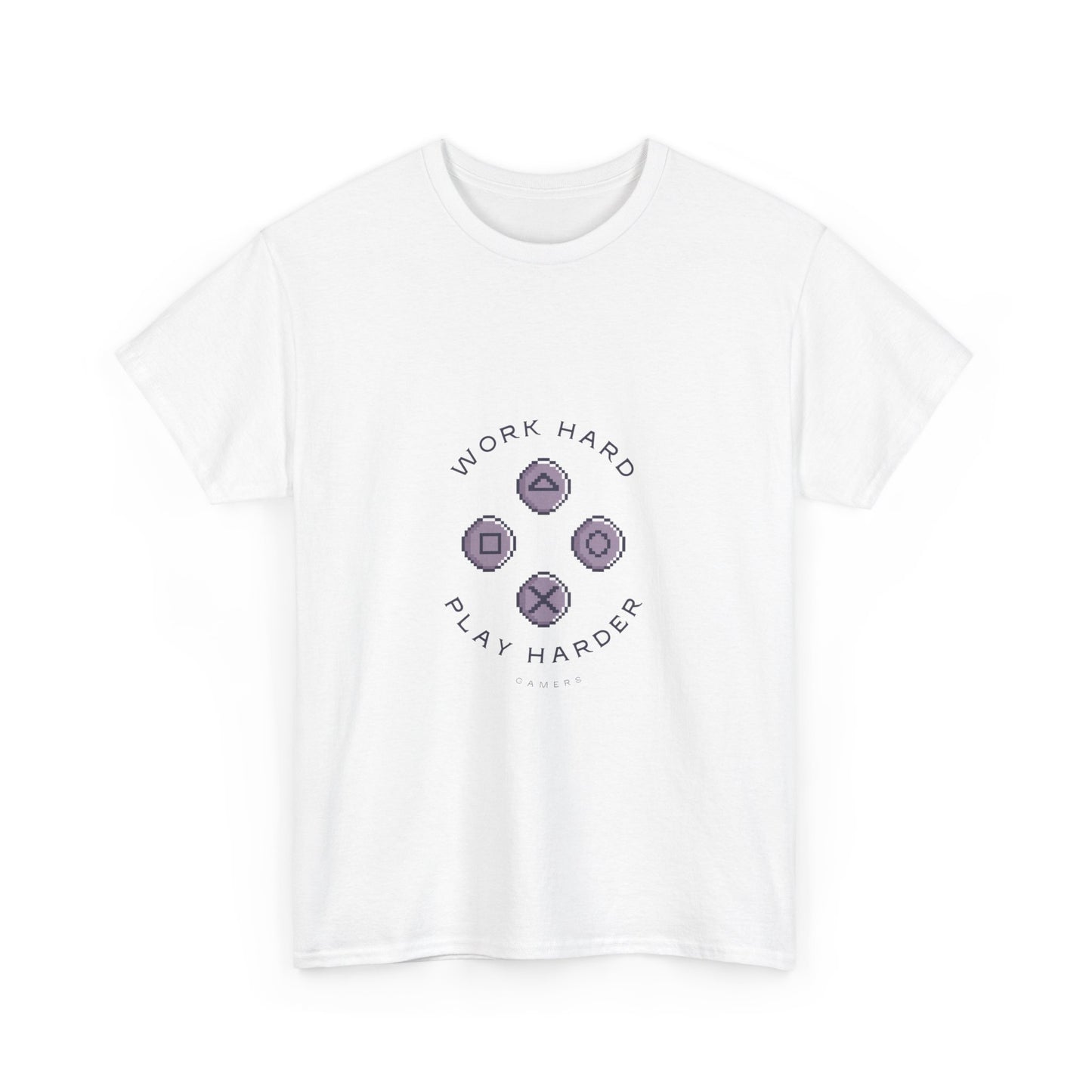 Work Hard Play Hard - Gamer Unisex Heavy Cotton Tee