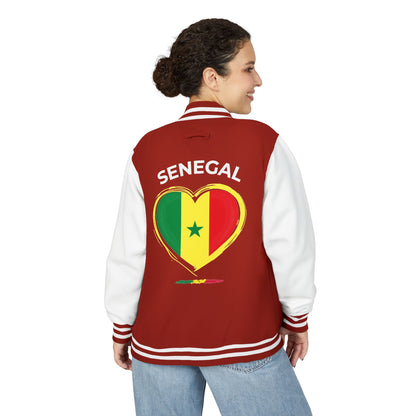 I LOVE SENEGAL Letterman Jacket: NDEYE