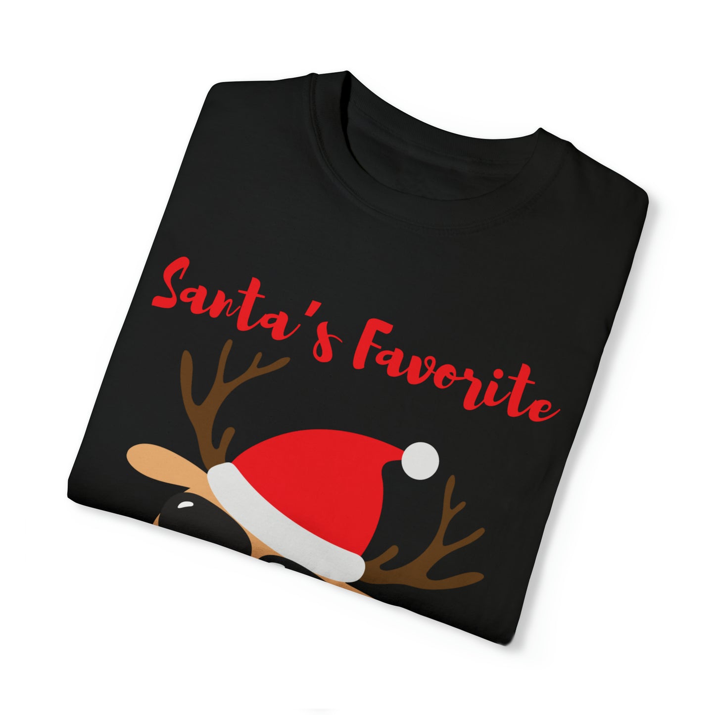 Santa’s Favorite Unisex Garment-Dyed T-shirt