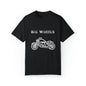 Big Wheels White Unisex Garment-Dyed T-shirt