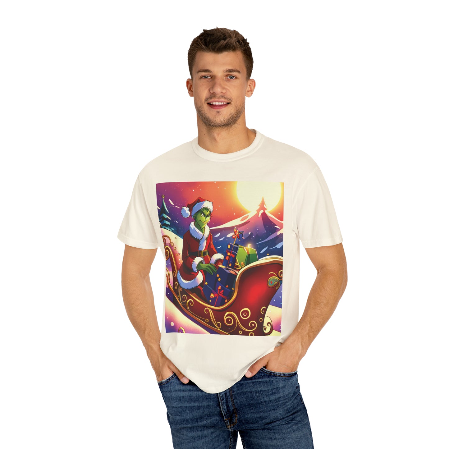 Grinch Unisex Garment-Dyed T-shirt