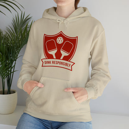 Pickle Ball "Dink Responsibly" Unisex Heavy Blend™ Hooded Sweatshirt Pickle Ball