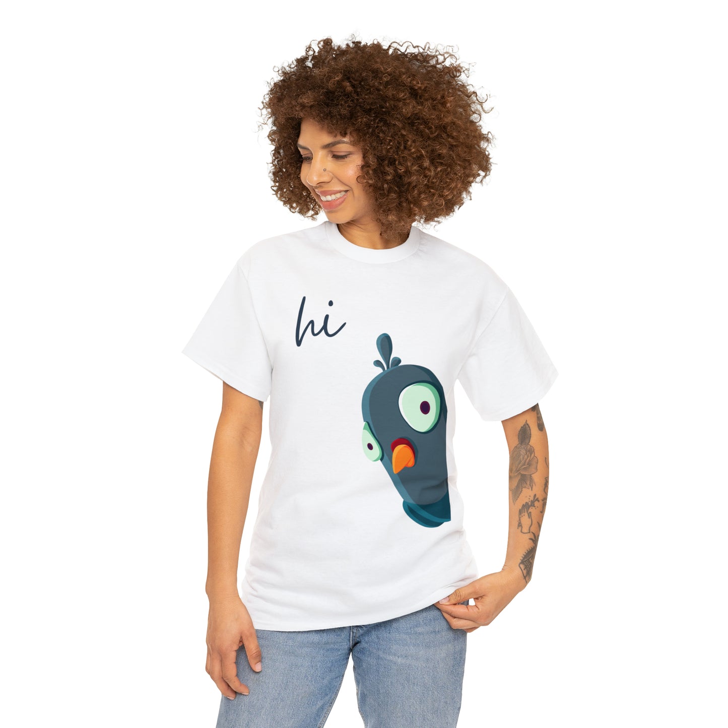 Hi Unisex Heavy Cotton Tee