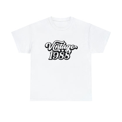 Vintage 1988 Unisex Heavy Cotton Tee