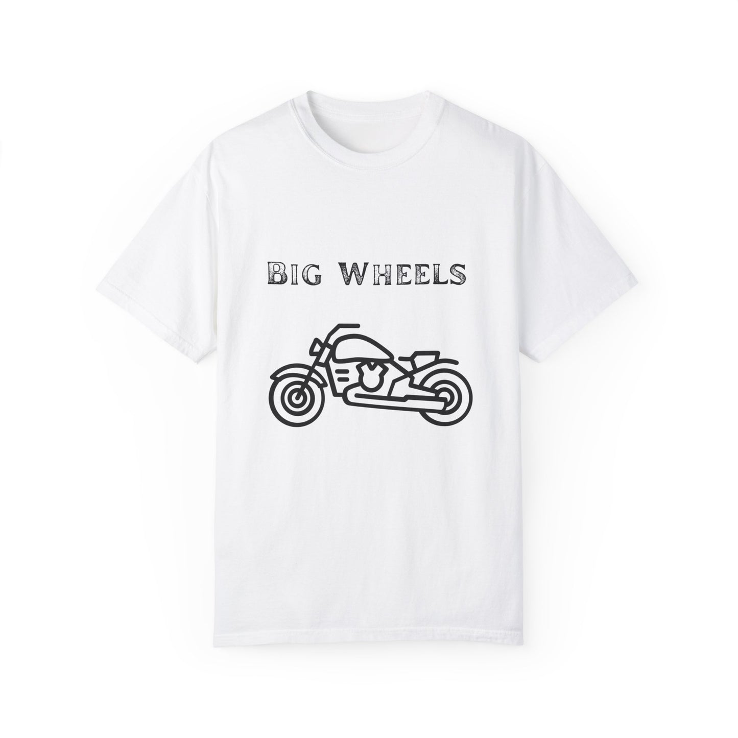 Big Wheels Black Bike Unisex Garment-Dyed T-shirt