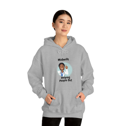 Midwife Helping People Out Unisex Heavy Blend™ Hooded Sweatshirt