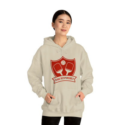 Pickle Ball "Dink Responsibly" Unisex Heavy Blend™ Hooded Sweatshirt Pickle Ball