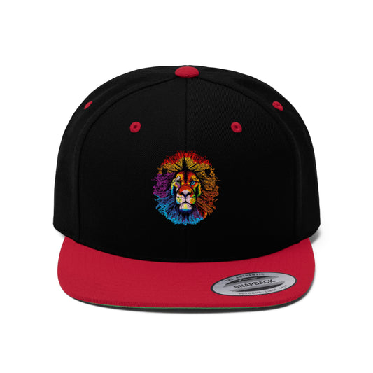 Lion Unisex Flat Bill Hat