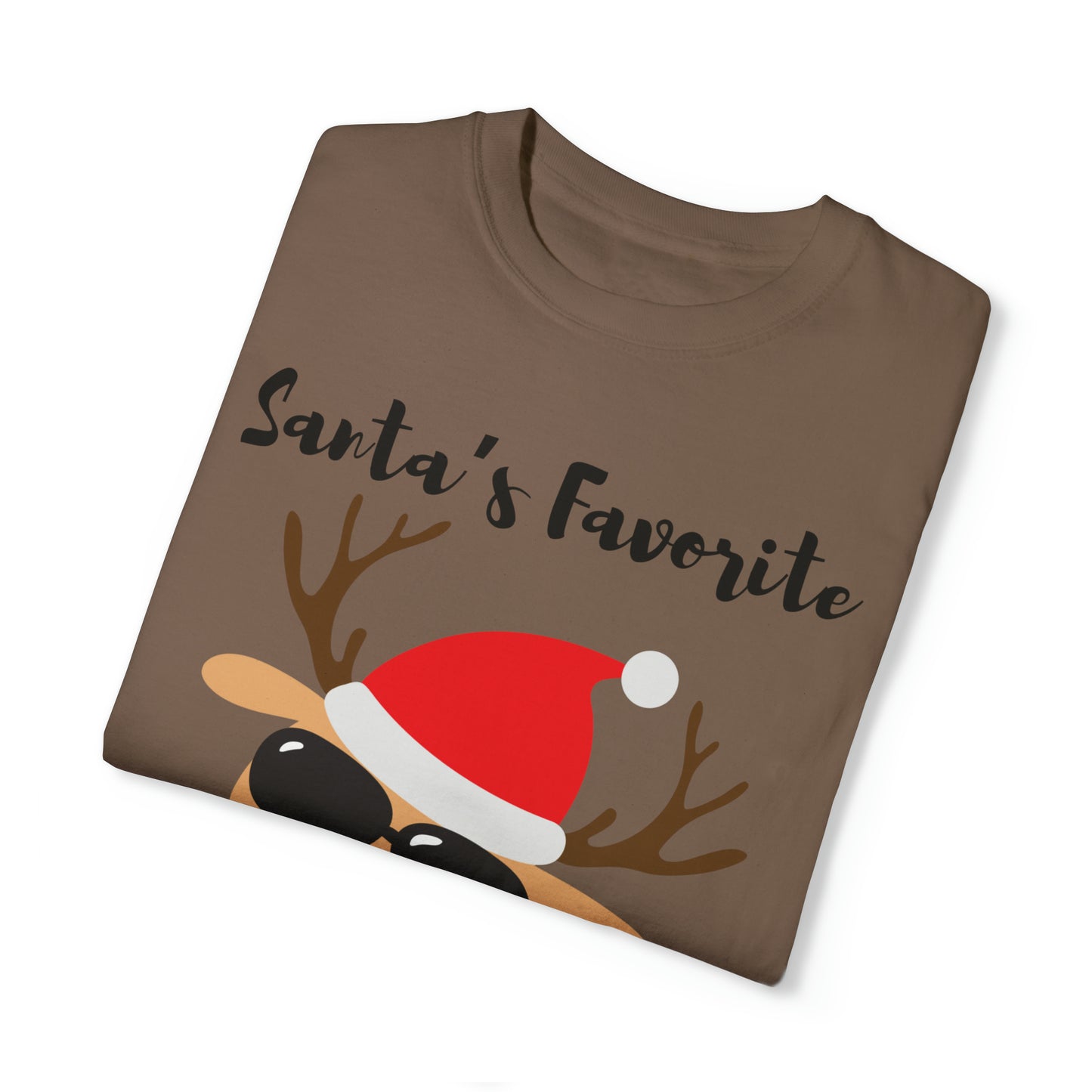 Santa’s Favorite Unisex Garment-Dyed T-shirt