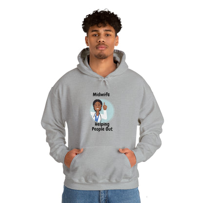 Midwife Helping People Out Unisex Heavy Blend™ Hooded Sweatshirt