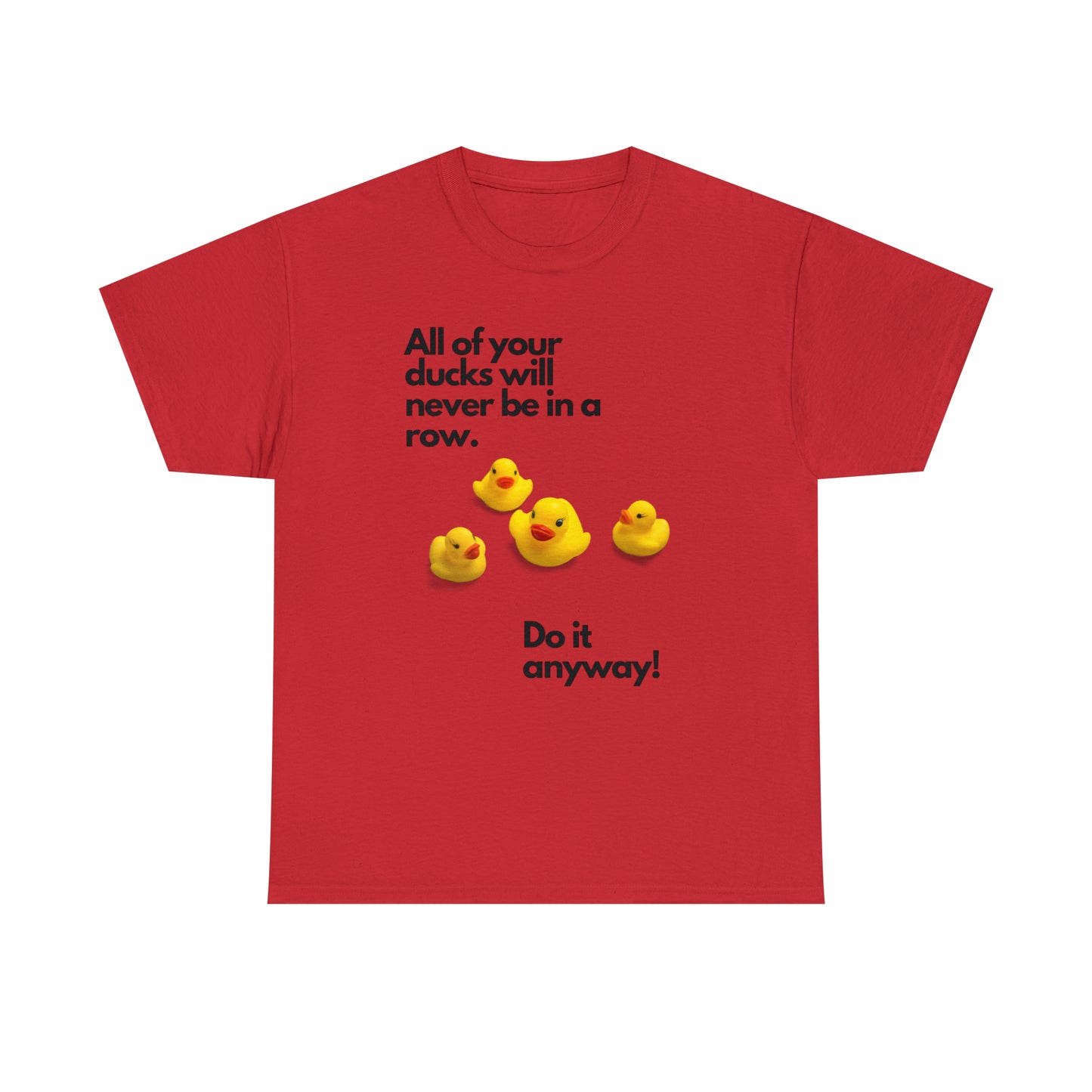 Ducks in a Row Unisex Heavy Cotton Tee