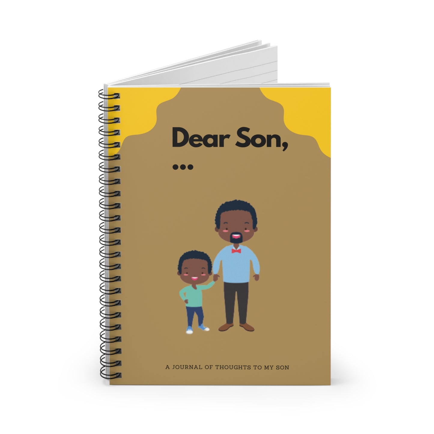 Dear Son Journal for Life Spiral Notebook - Ruled Line