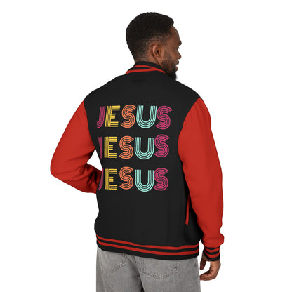 JESUS JESUS JESUS Letterman Jacket