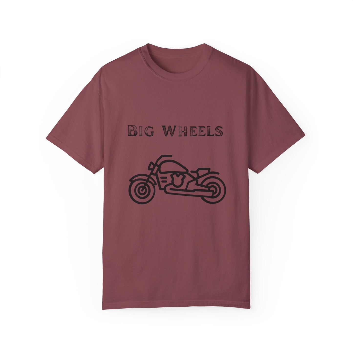 Big Wheels Black Bike Unisex Garment-Dyed T-shirt