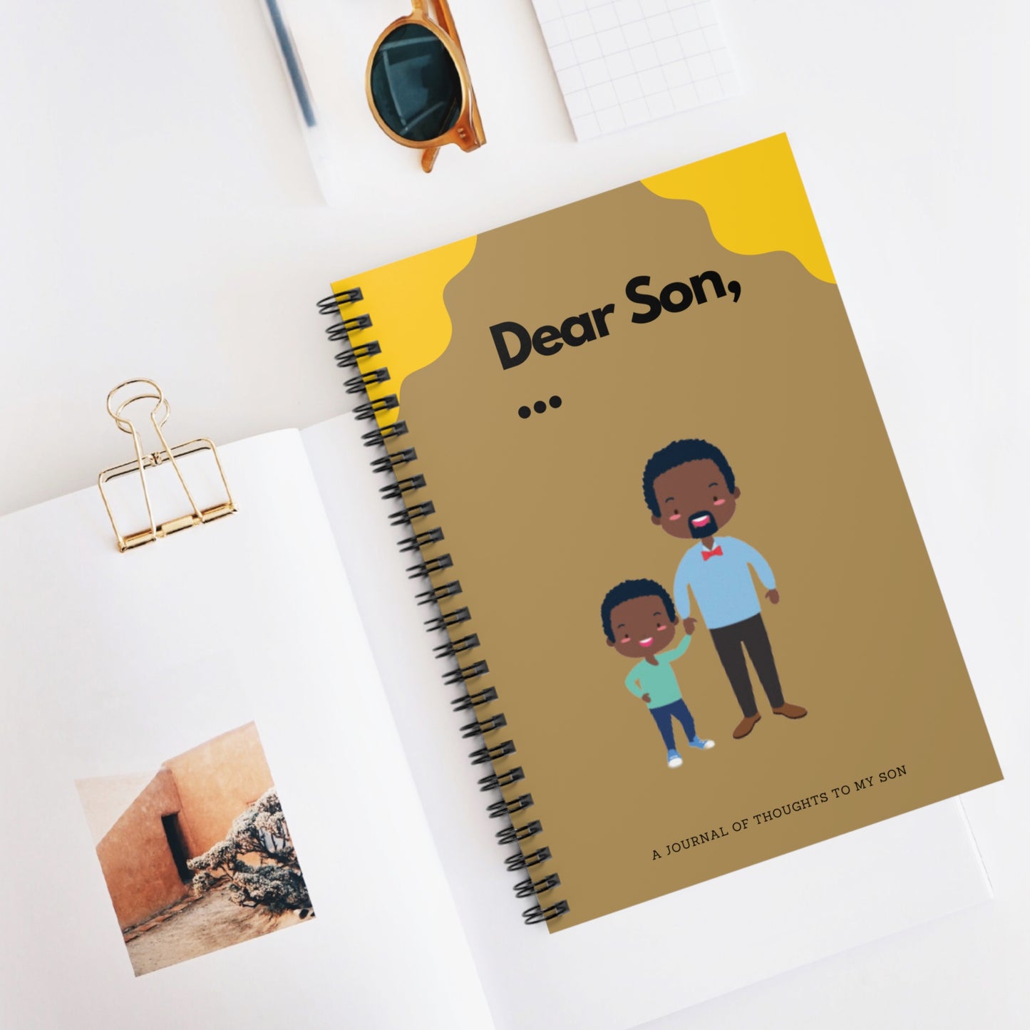 Dear Son Journal for Life Spiral Notebook - Ruled Line