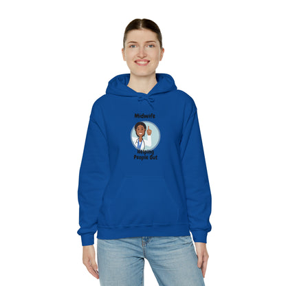 Midwife Helping People Out Unisex Heavy Blend™ Hooded Sweatshirt