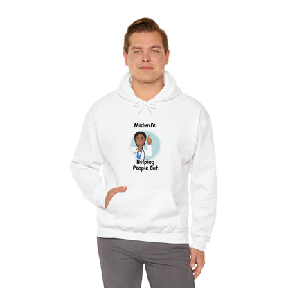 Midwife Helping People Out Unisex Heavy Blend™ Hooded Sweatshirt