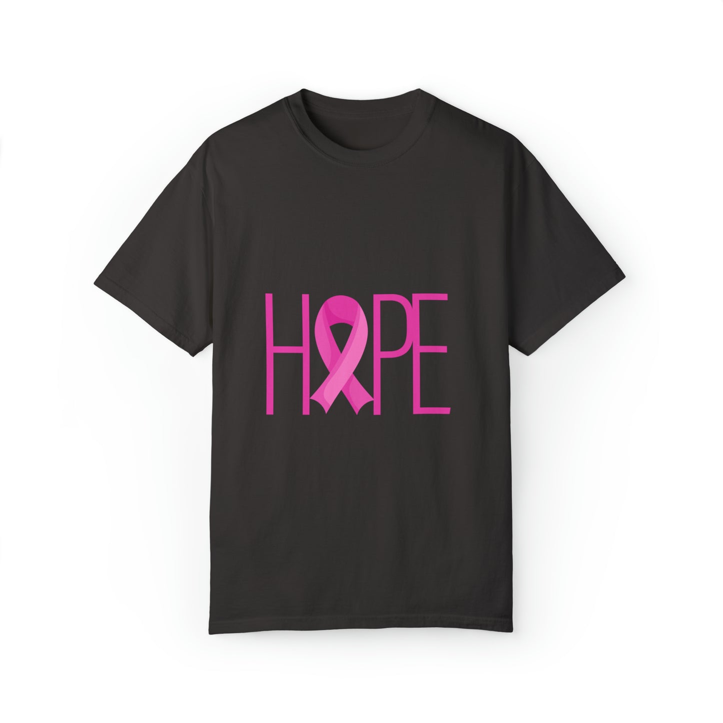 Breast Cancer Hope Unisex Garment-Dyed T-shirt