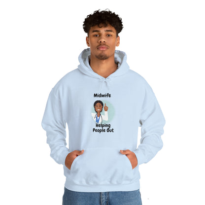 Midwife Helping People Out Unisex Heavy Blend™ Hooded Sweatshirt