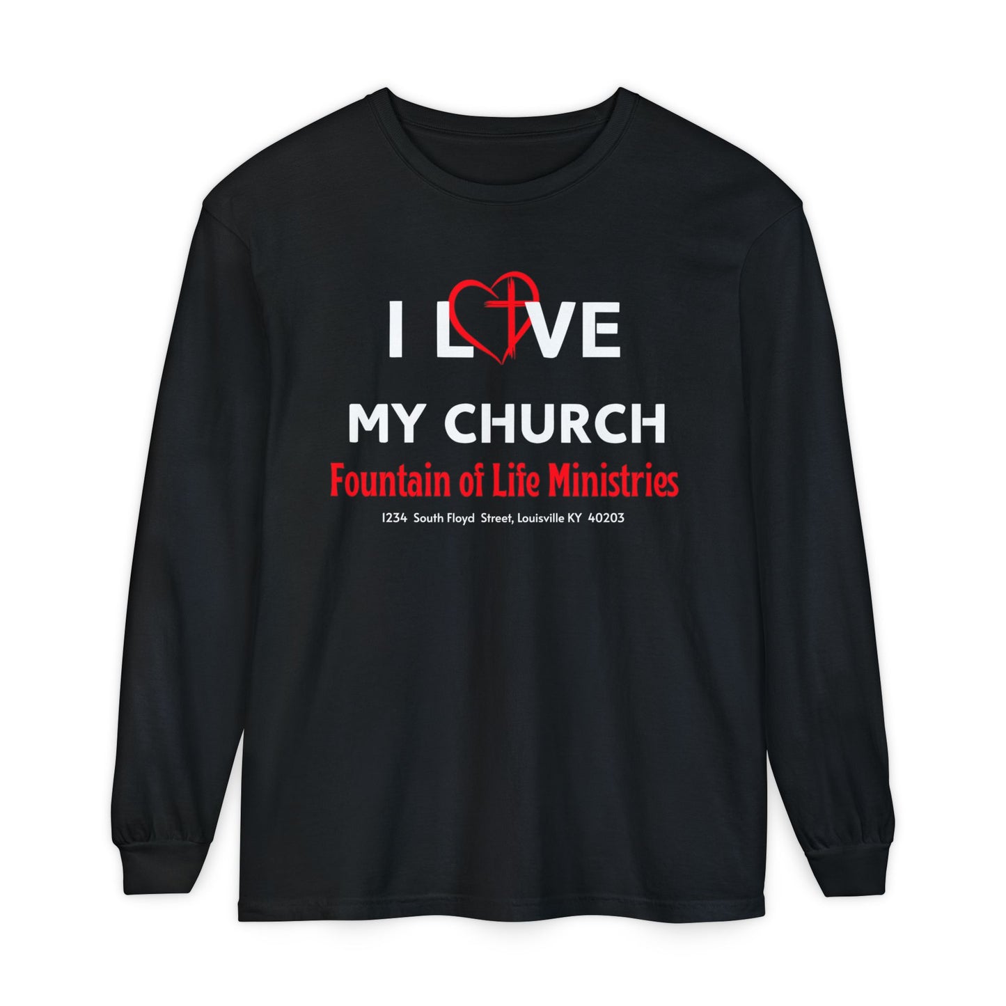 FOLM: I Love My Church- Long Sleeve T-Shirt #1