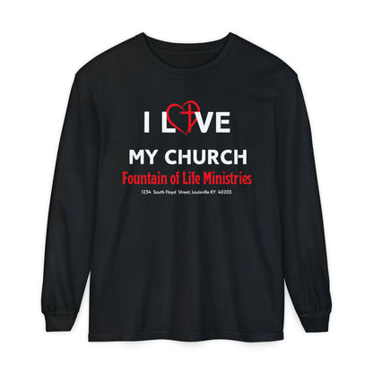 FOLM: I Love My Church- Long Sleeve T-Shirt #1
