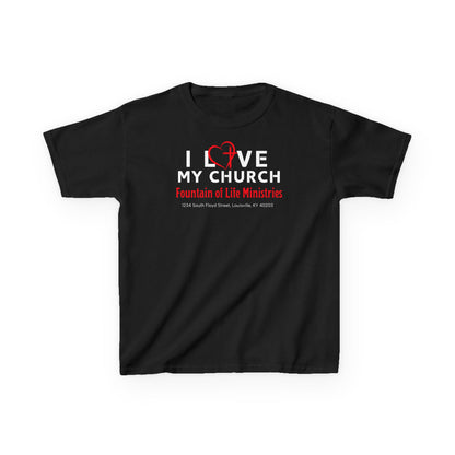 FOLM: I LOVE MY CHURCH Kids Heavy Cotton™ Tee
