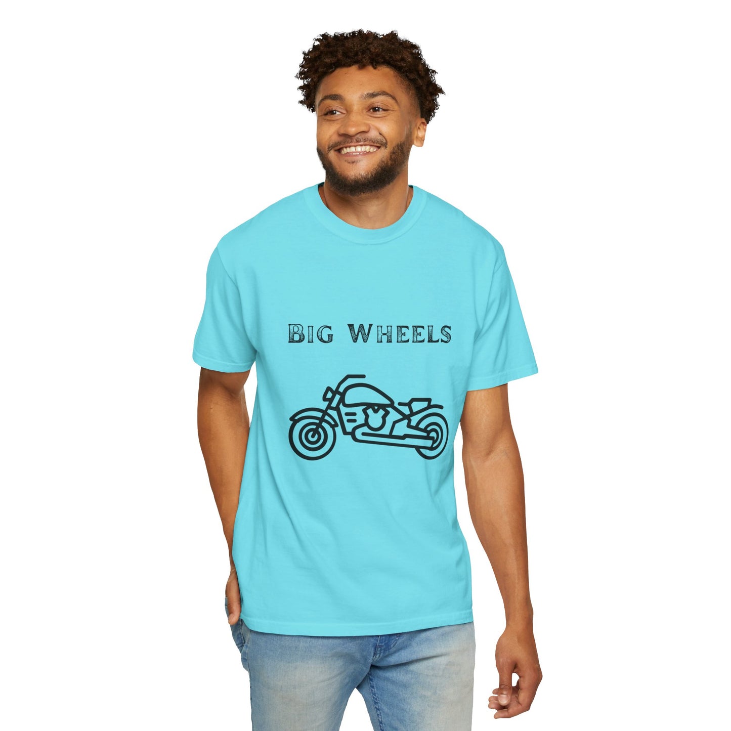 Big Wheels Black Bike Unisex Garment-Dyed T-shirt