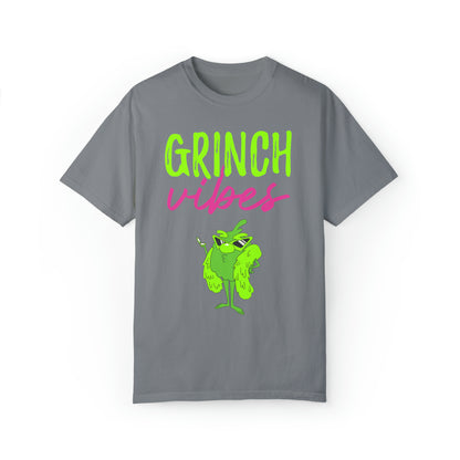 Grinch Vibes Unisex Garment-Dyed T-shirt