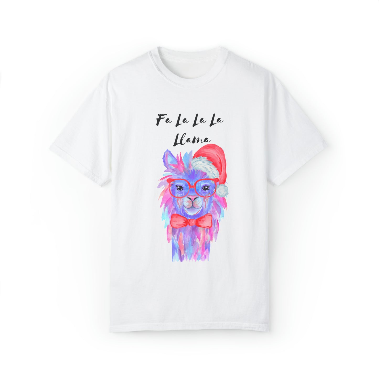 Fa La La La Llama Unisex Garment-Dyed T-shirt