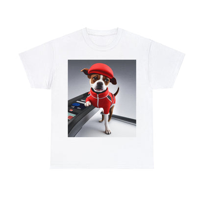 Red dog jogger Unisex Heavy Cotton Tee