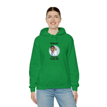 Midwife Helping People Out Unisex Heavy Blend™ Hooded Sweatshirt