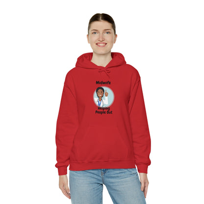 Midwife Helping People Out Unisex Heavy Blend™ Hooded Sweatshirt