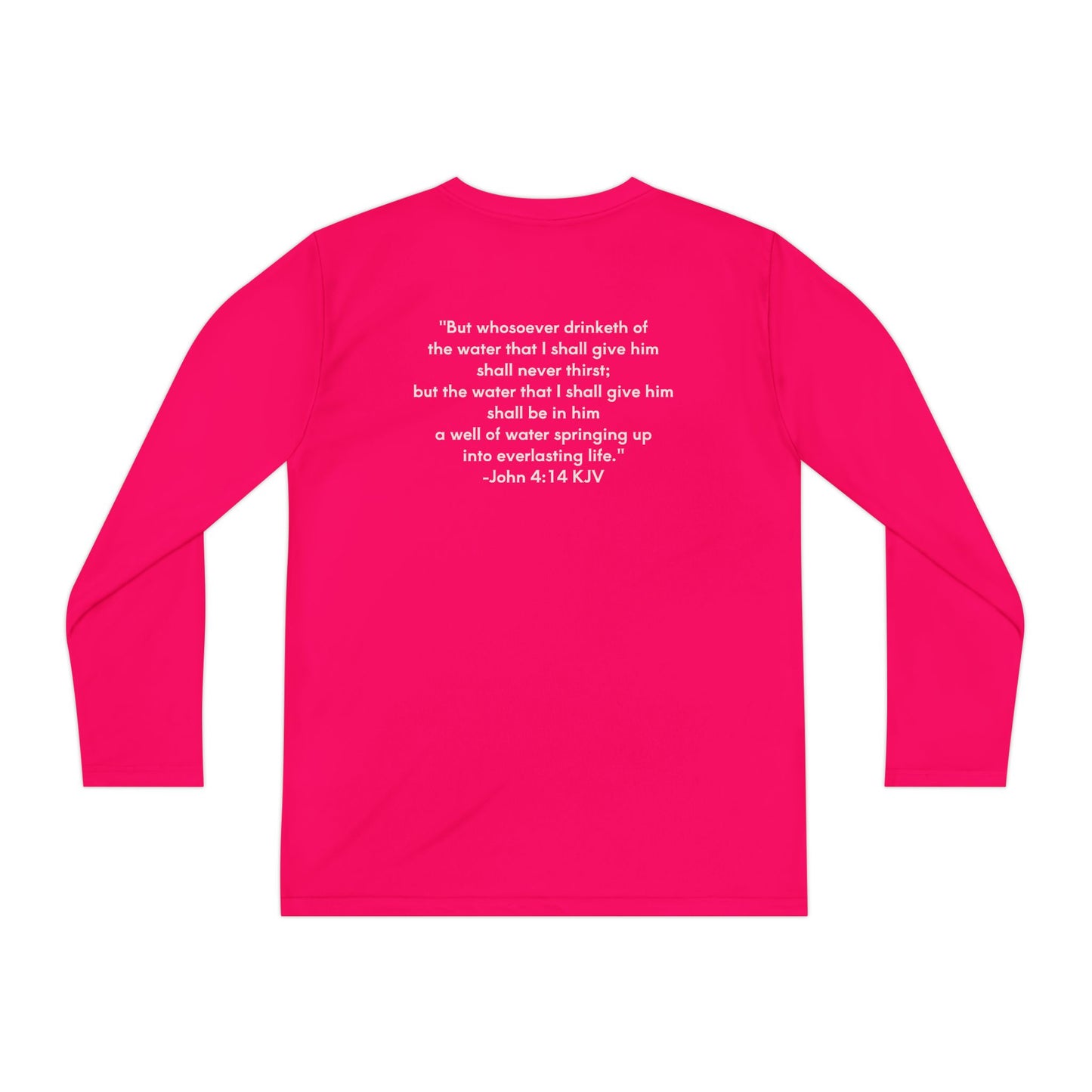 FOLM:  Members shirt - back John 4:14 -Youth Long Sleeve Tee