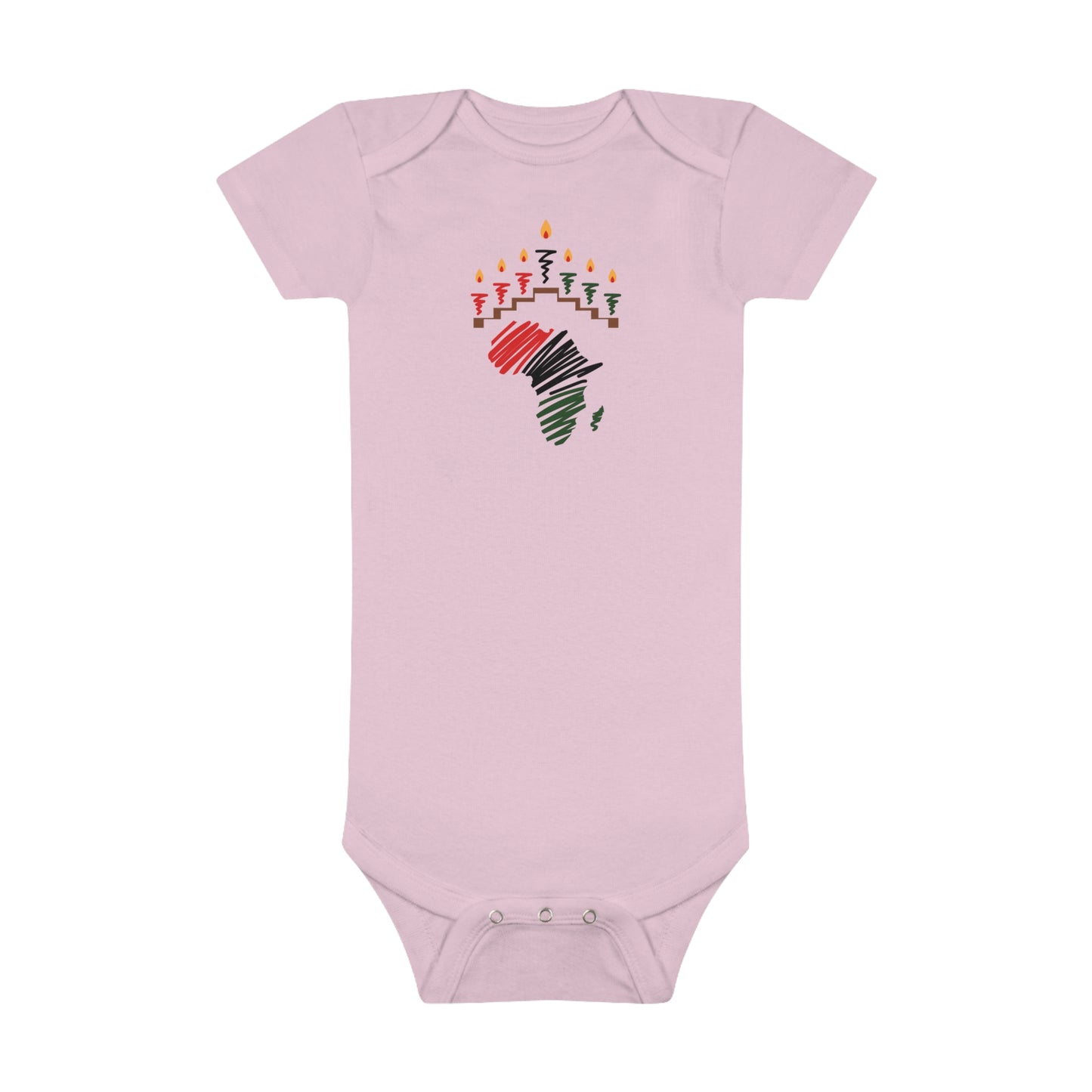 Baby Short Sleeve Onesie® Baby Kwanzaa