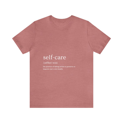 Self-Care Unisex Jersey Short Sleeve Tee