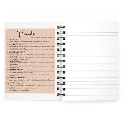 Father Son Journals with Prompts. Spiral Bound Journal