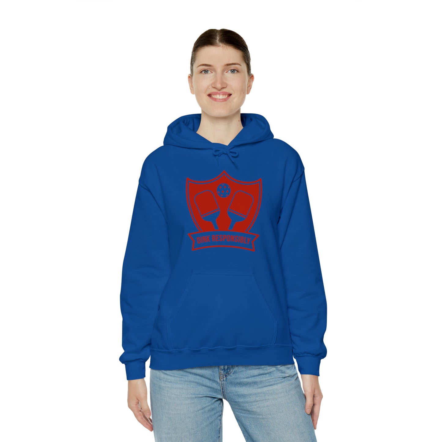 Pickle Ball "Dink Responsibly" Unisex Heavy Blend™ Hooded Sweatshirt Pickle Ball