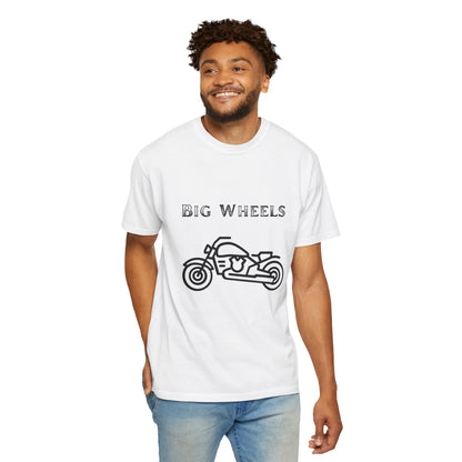 Big Wheels Black Bike Unisex Garment-Dyed T-shirt