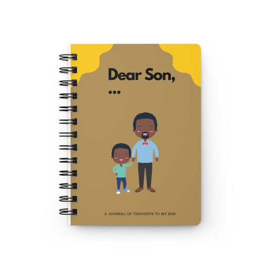 Father Son Journals with Prompts. Spiral Bound Journal
