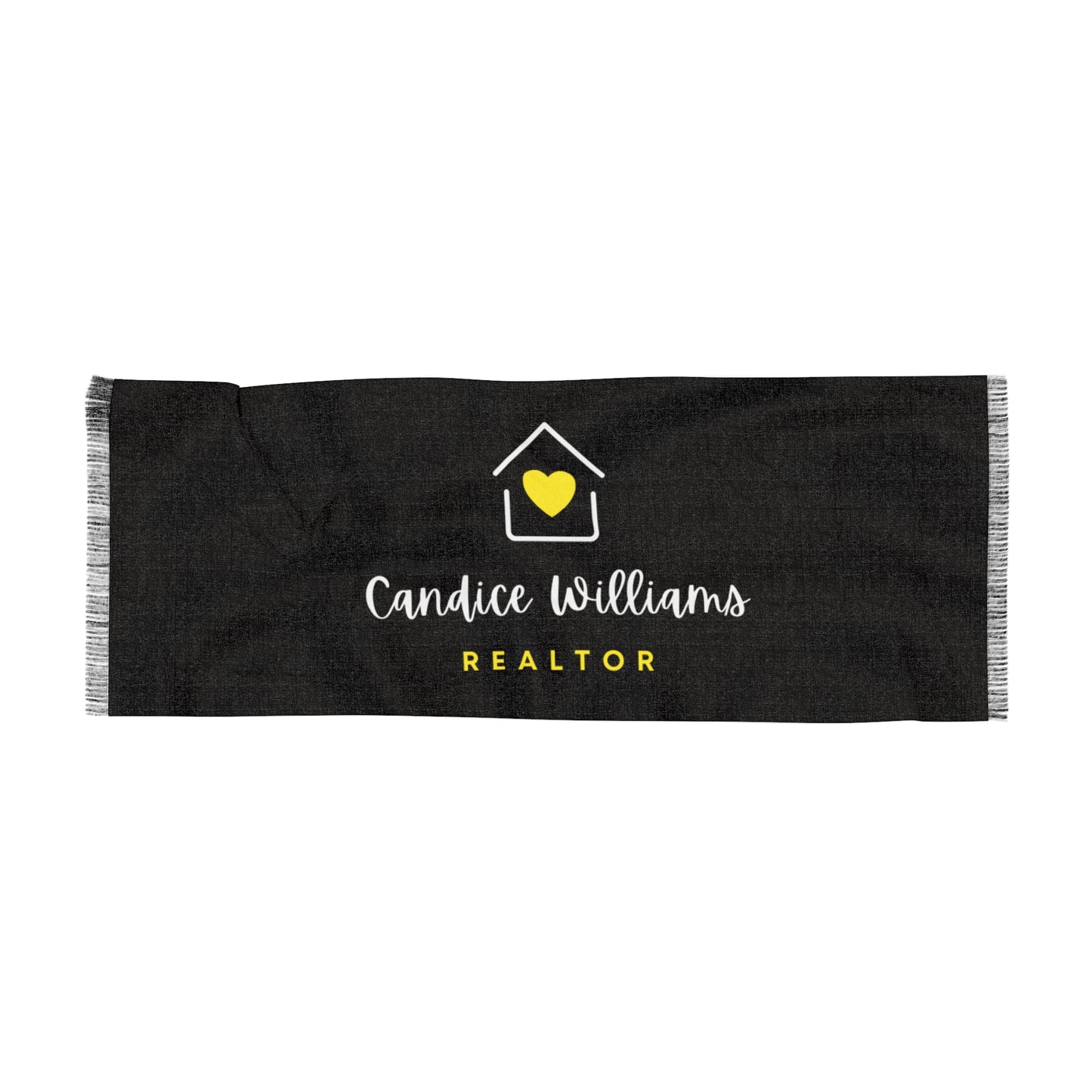 CANDICE WILLIAMS REALTOR Light Scarf--BLACK