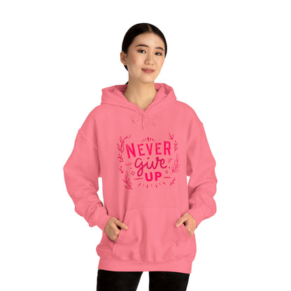 Never Give Up Unisex Heavy Blend™ Hooded Sweatshirt