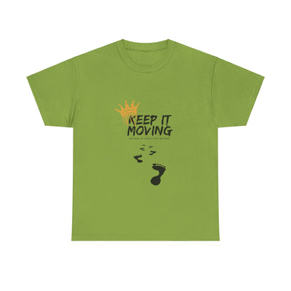 Keep It moving Foot prints Unisex Heavy Cotton Tee