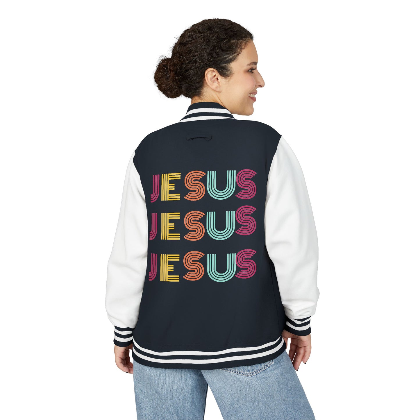 JESUS JESUS JESUS Letterman Jacket