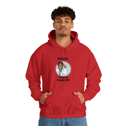 Midwife Helping People Out Unisex Heavy Blend™ Hooded Sweatshirt