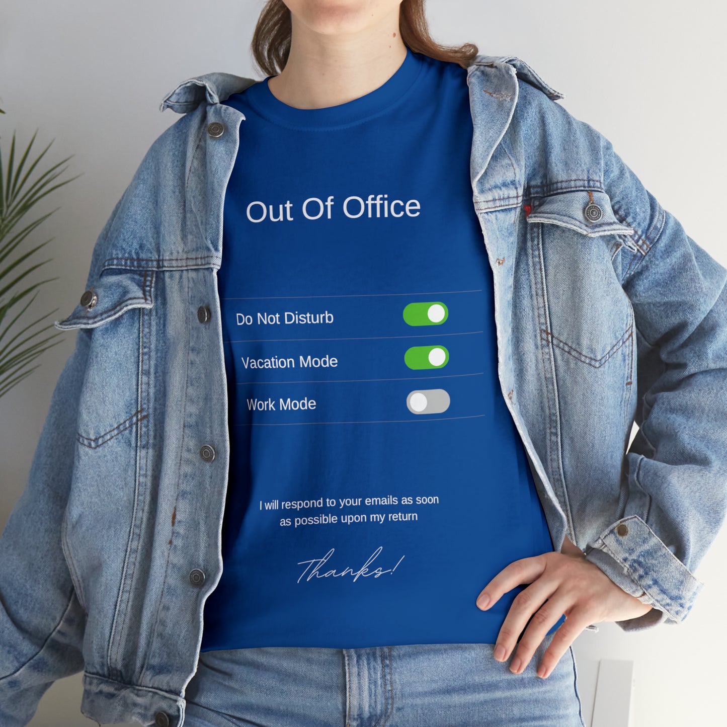 Out of the Office Unisex Heavy Cotton Tee