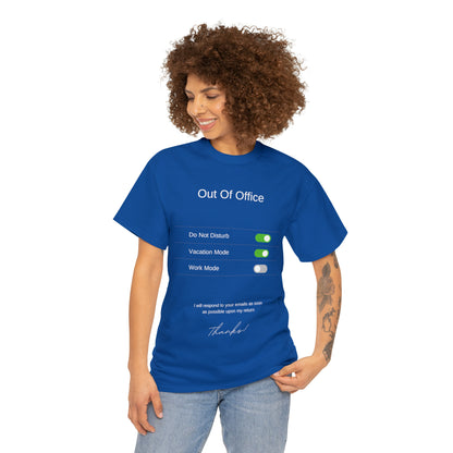 Out of the Office Unisex Heavy Cotton Tee