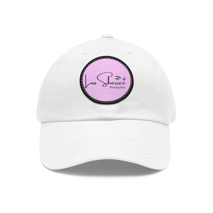 LUX SHERREE Hat with Leather Patch (Round)